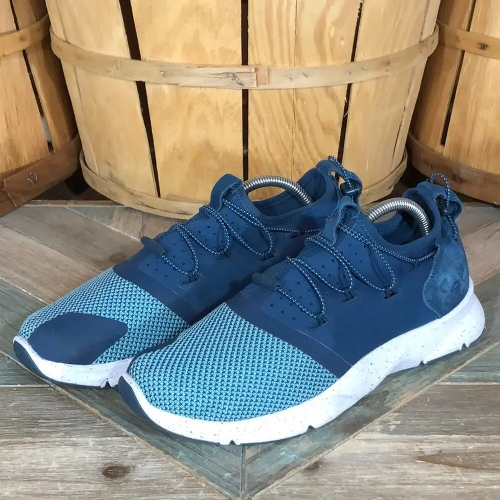 Under Armour Cinch Drift 2 Blue Multi Slip On Drawstring Running Shoes Womens 10